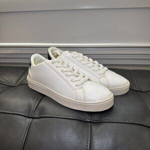 Thousand Fell Lace Up White Eco Recycled Tennis Shoes Mens Size 8 Black